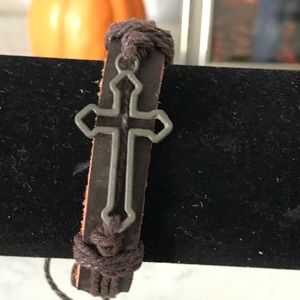🎉5for$25.00 Leather bracelet with metal decoration